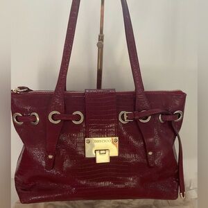 NWT Jimmy Choo Rhea Patent Leather Bag